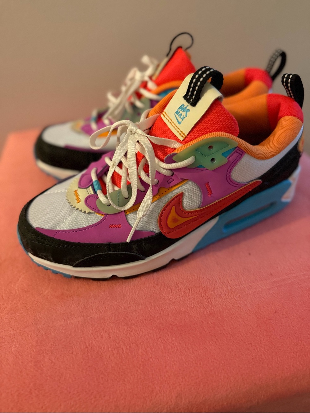 Nike | Air Max 90 Futura Lunar New Year Multicolor | W7.5 | EUC - Picture 2 of 6